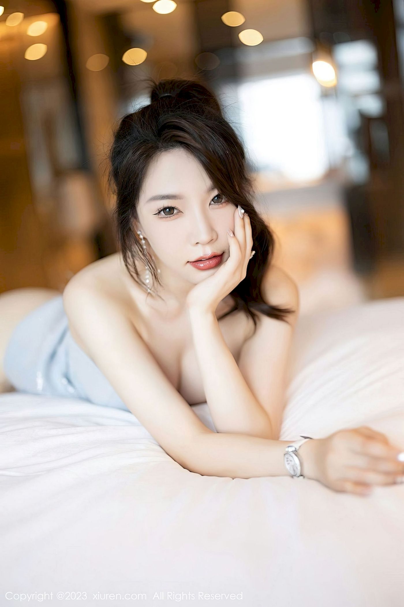 图片[17]-[XiuRen秀人网] No.6557 徐莉芝Booty – 连身短裙+诱人灰丝性感写真-瞬颜部落