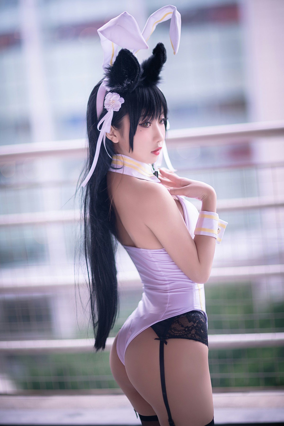 图片[6]-[Cosplay]鬼畜瑶在不在 – 黑丝兔女郎 – COSPLAY-瞬颜部落