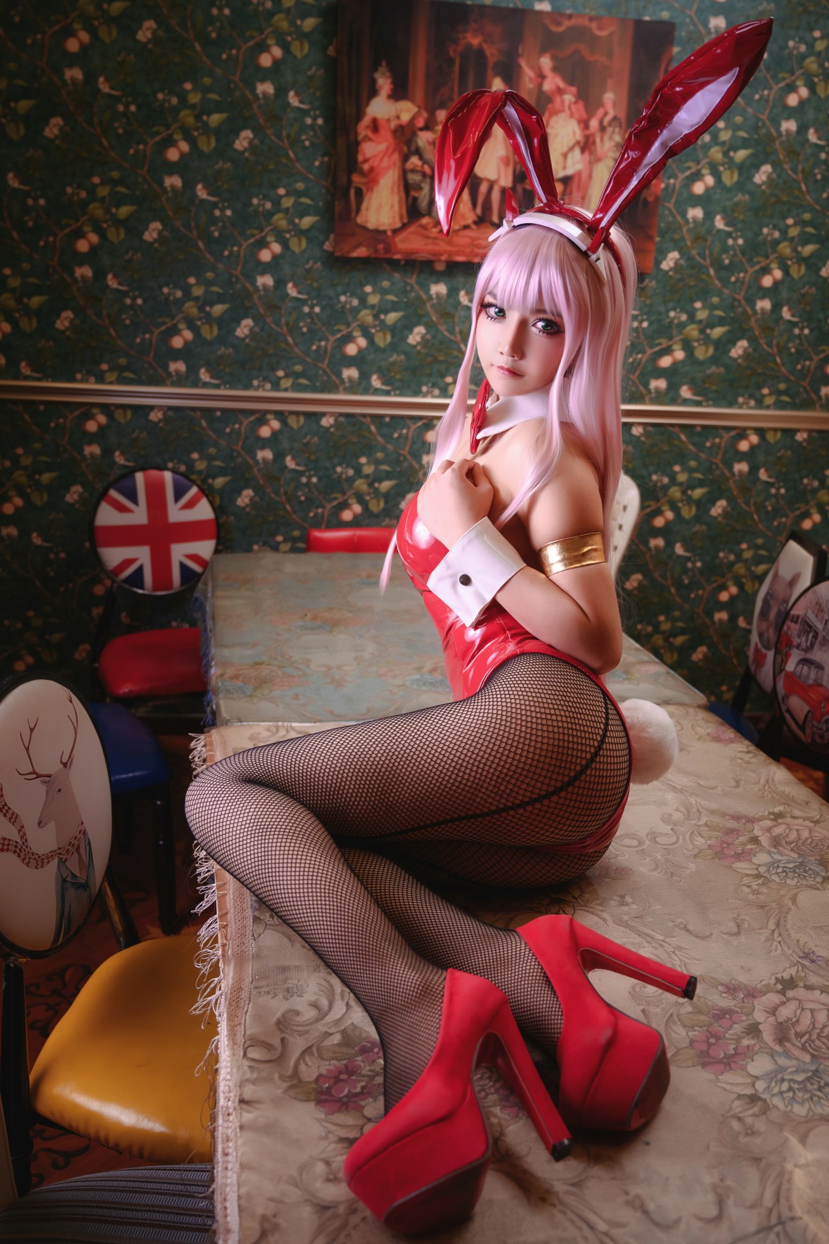 图片[9]-[Cosplay]抱走莫子 – 02 网袜兔女郎 – COSPLAY-瞬颜部落