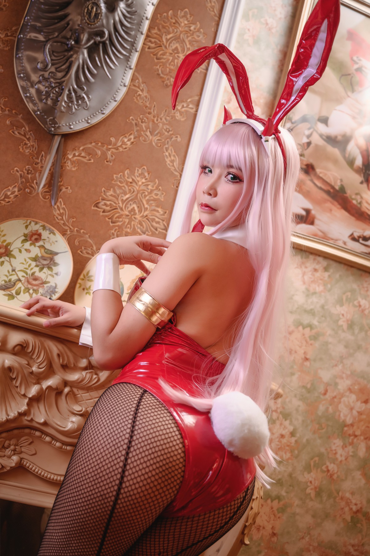 图片[14]-[Cosplay]抱走莫子 – 02 网袜兔女郎 – COSPLAY-瞬颜部落