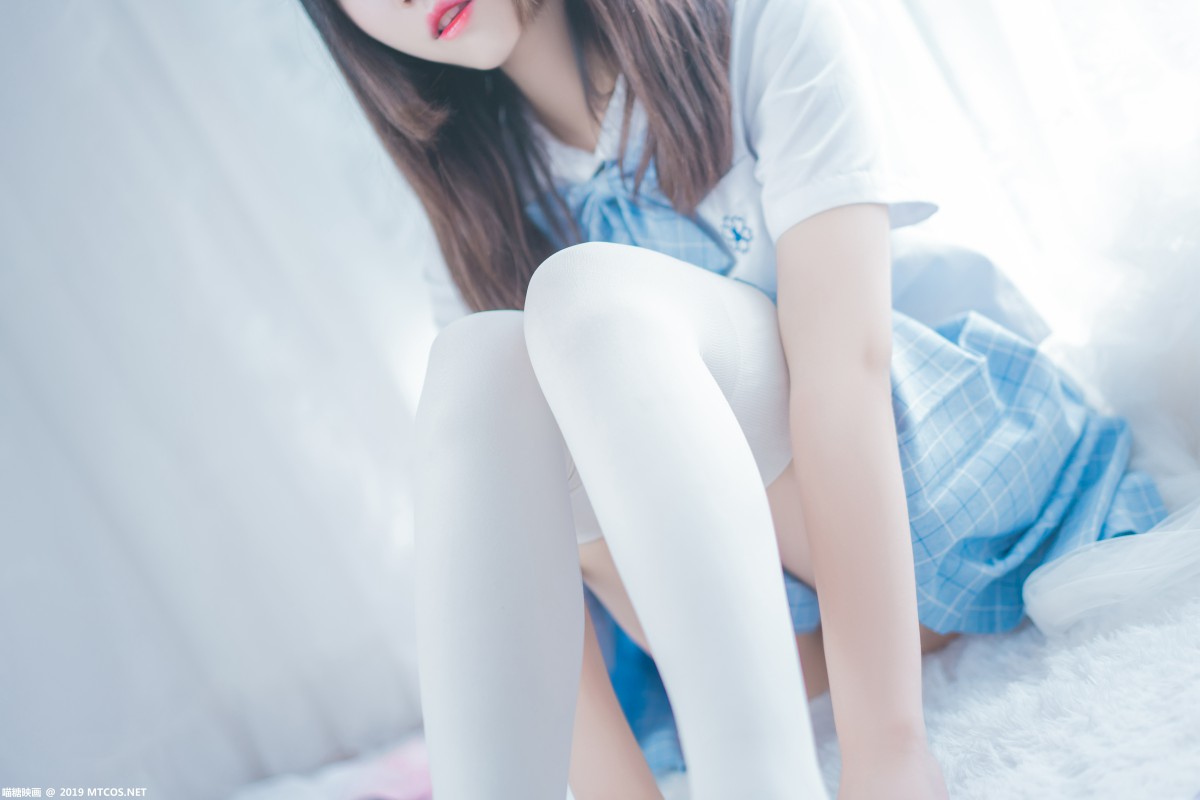 图片[18]-[喵糖映画]VOL.019 蓝白梦幻少女 – COSPLAY-瞬颜部落
