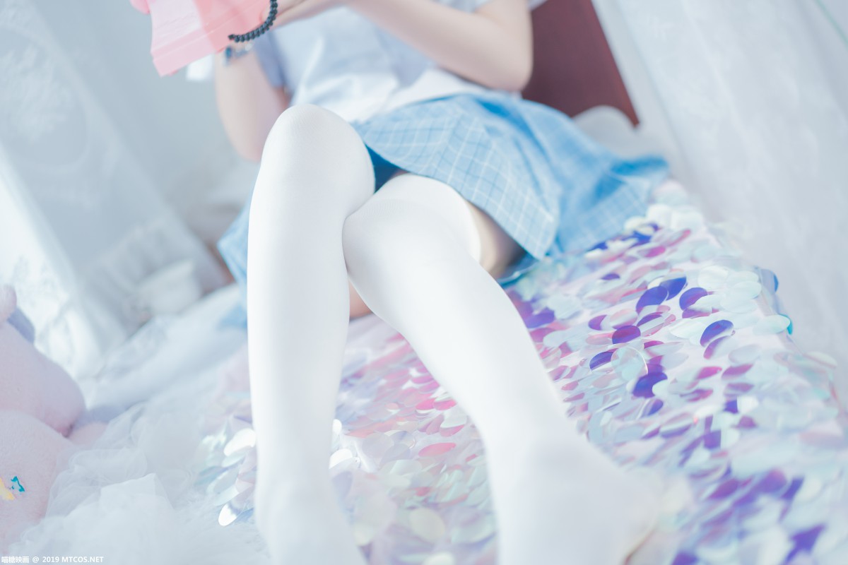 图片[40]-[喵糖映画]VOL.019 蓝白梦幻少女 – COSPLAY-瞬颜部落