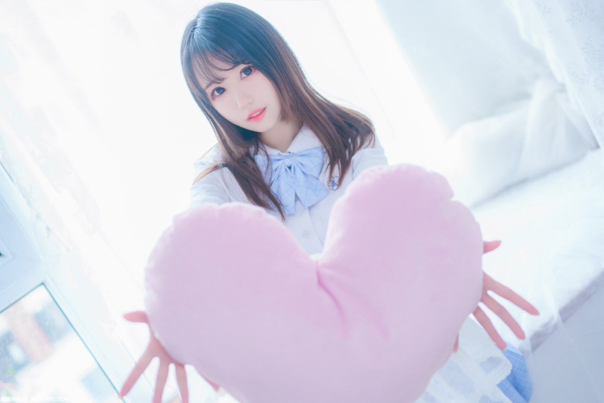 图片[46]-[喵糖映画]VOL.019 蓝白梦幻少女 – COSPLAY-瞬颜部落