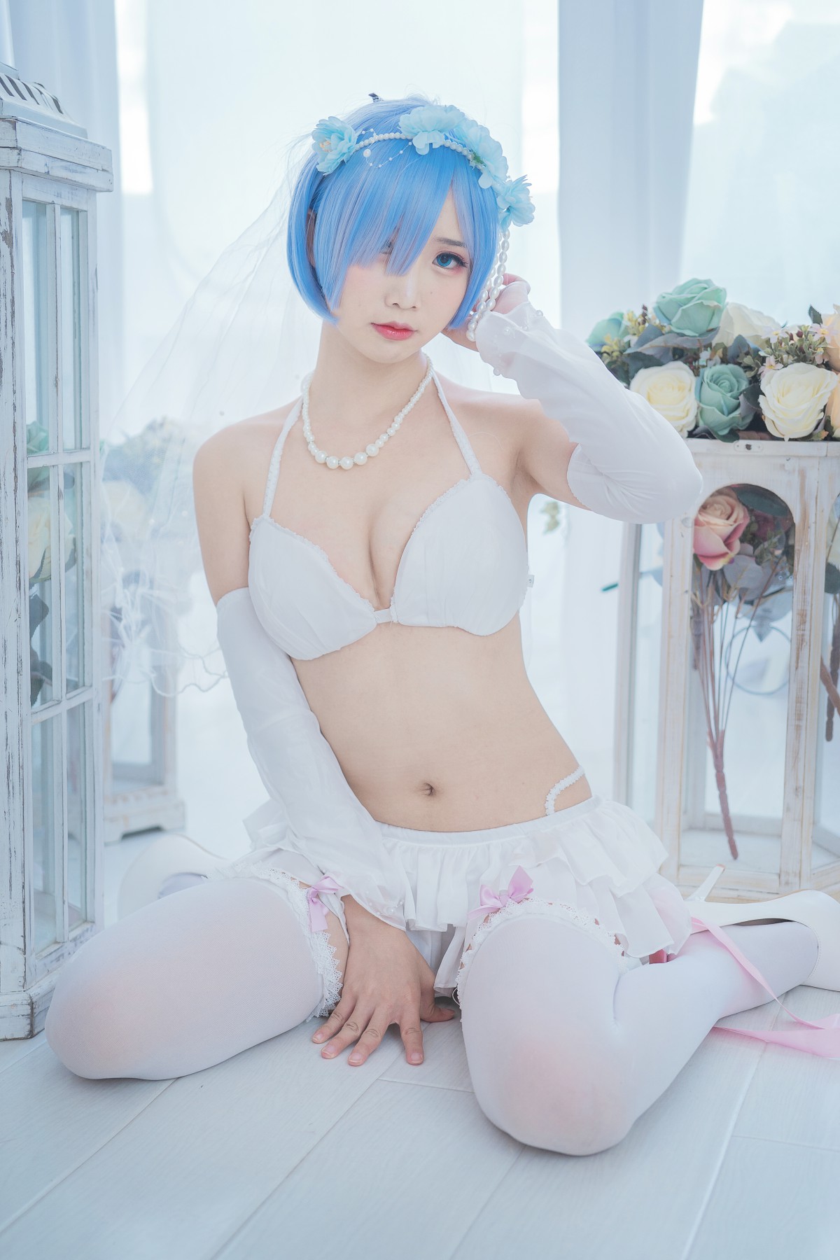 图片[7]-[Cosplay]面饼仙儿 – 花嫁蕾姆 – COSPLAY-瞬颜部落