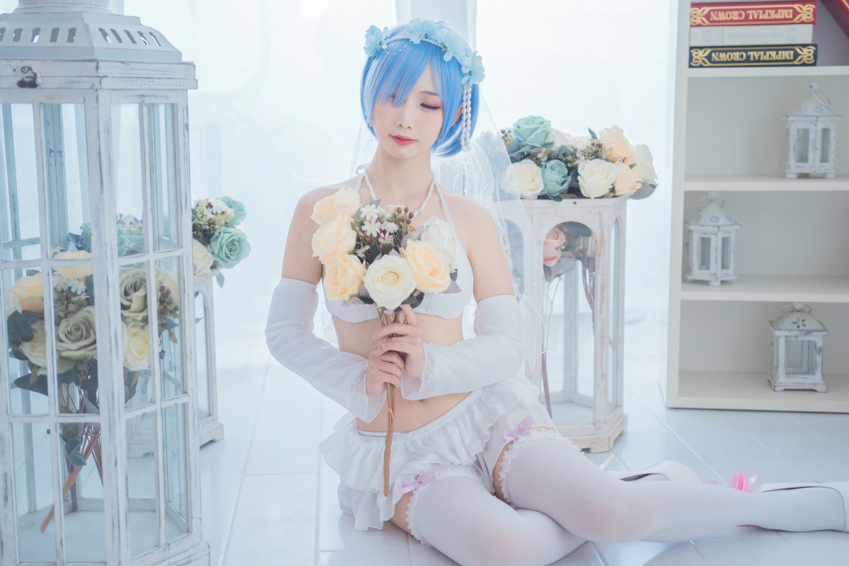 图片[9]-[Cosplay]面饼仙儿 – 花嫁蕾姆 – COSPLAY-瞬颜部落