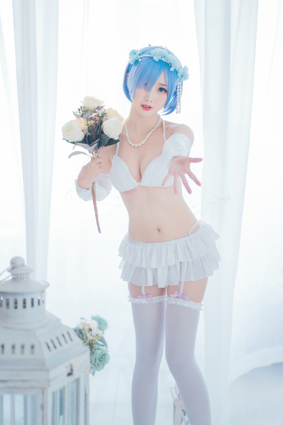 图片[12]-[Cosplay]面饼仙儿 – 花嫁蕾姆 – COSPLAY-瞬颜部落