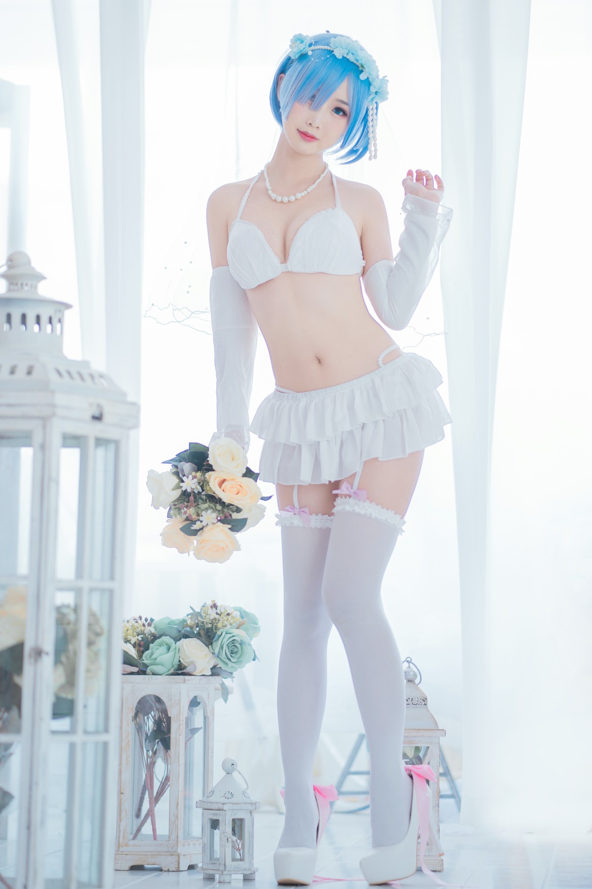 图片[13]-[Cosplay]面饼仙儿 – 花嫁蕾姆 – COSPLAY-瞬颜部落
