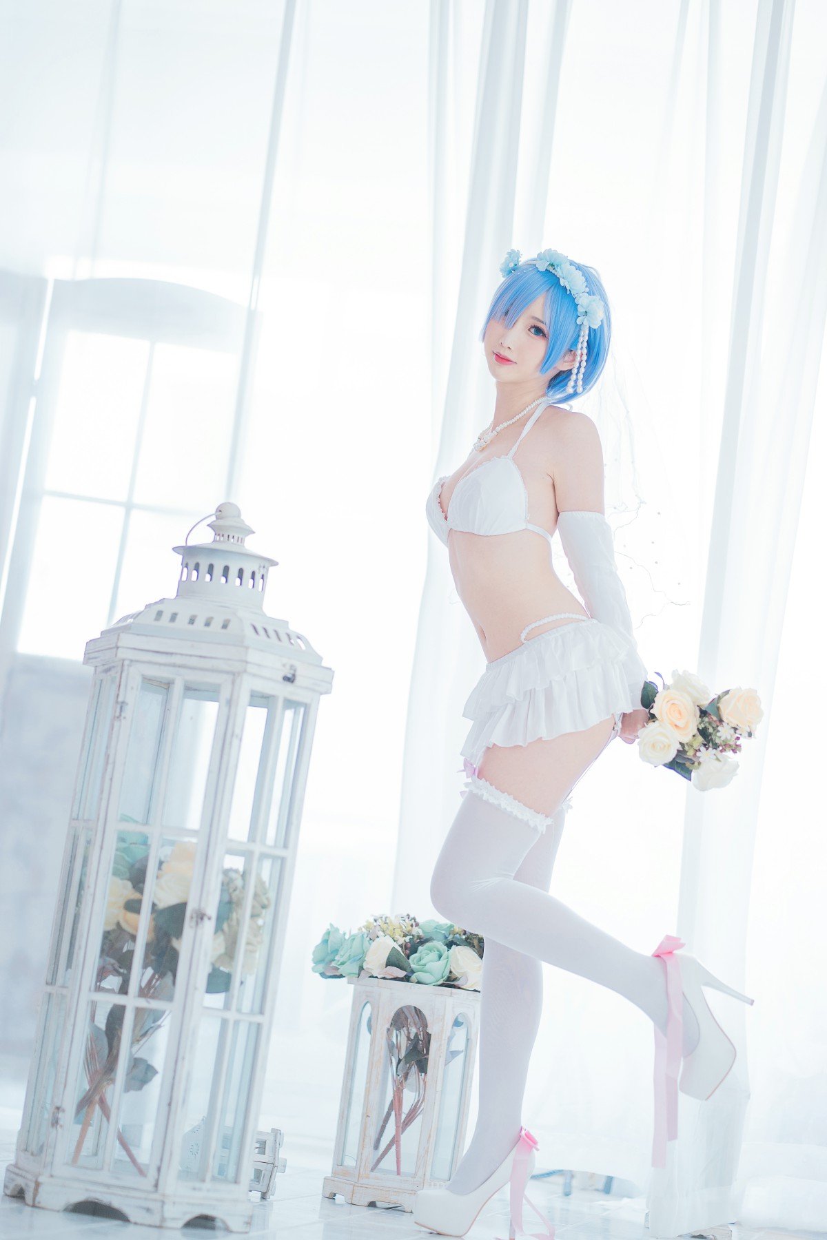 图片[14]-[Cosplay]面饼仙儿 – 花嫁蕾姆 – COSPLAY-瞬颜部落