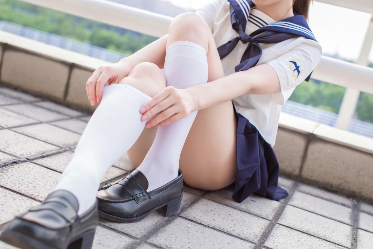 图片[8]-[Cosplay]雯妹不讲道理 – JK 白丝 死库水 – COSPLAY-瞬颜部落