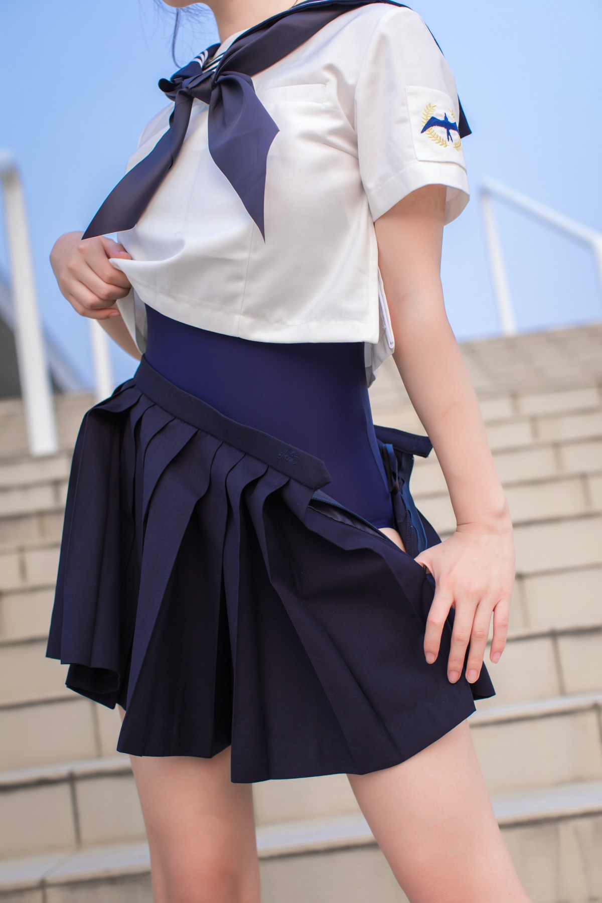 图片[11]-[Cosplay]雯妹不讲道理 – JK 白丝 死库水 – COSPLAY-瞬颜部落