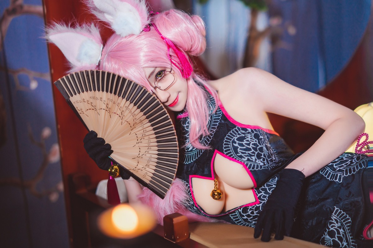 [Cosplay]南桃Momoko – 玉藻前旗袍 – COSPLAY-瞬颜部落
