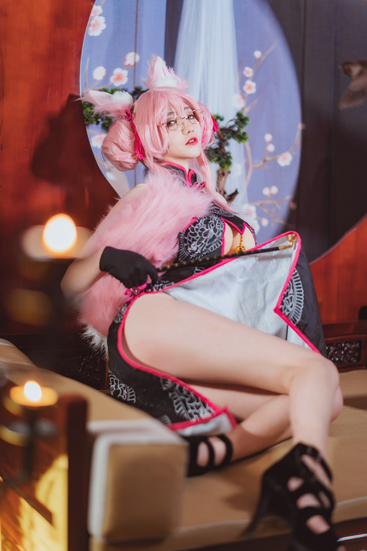图片[3]-[Cosplay]南桃Momoko – 玉藻前旗袍 – COSPLAY-瞬颜部落