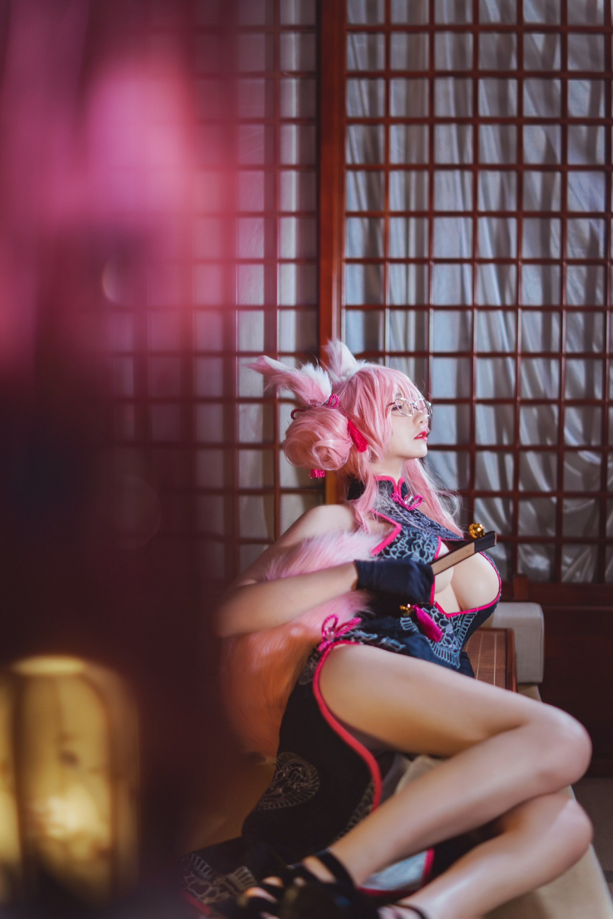 图片[5]-[Cosplay]南桃Momoko – 玉藻前旗袍 – COSPLAY-瞬颜部落