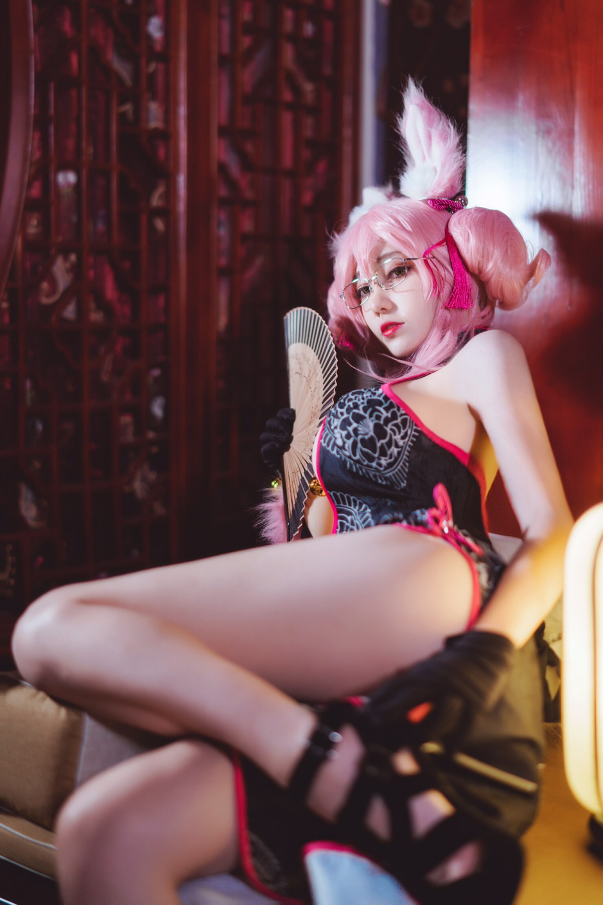 图片[8]-[Cosplay]南桃Momoko – 玉藻前旗袍 – COSPLAY-瞬颜部落