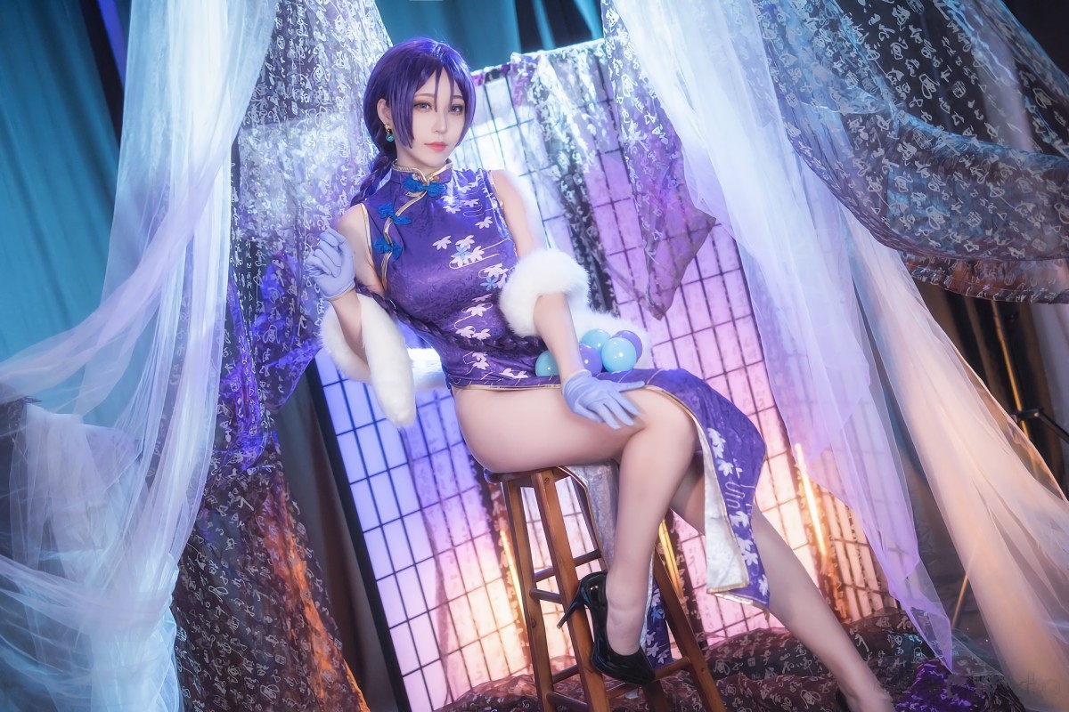 图片[2]-[Cosplay]菌烨tako – FGO奶光旗袍 – COSPLAY-瞬颜部落