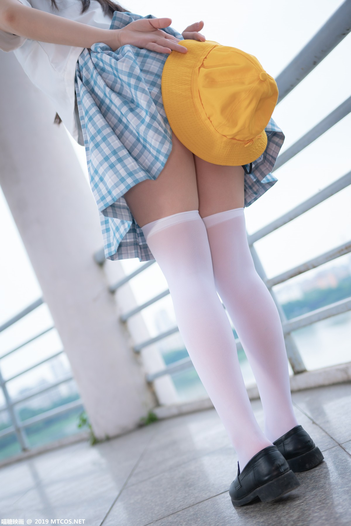 图片[14]-[喵糖映画]VOL.015 半度度度喵 白丝格子裙 – COSPLAY-瞬颜部落