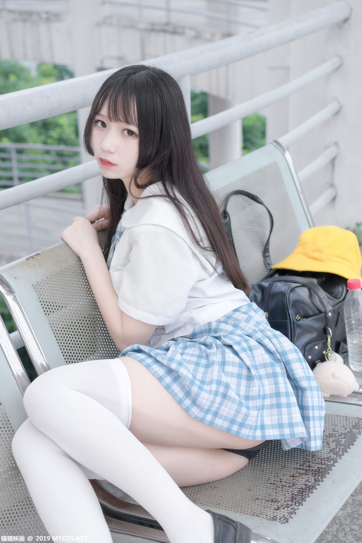图片[29]-[喵糖映画]VOL.015 半度度度喵 白丝格子裙 – COSPLAY-瞬颜部落