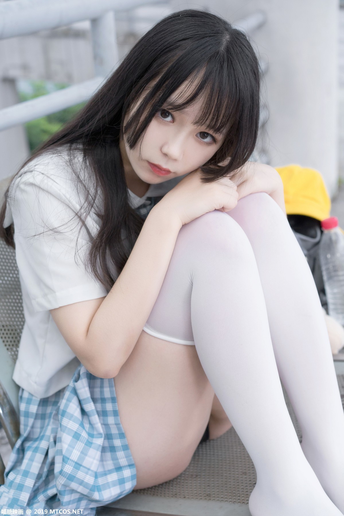 图片[35]-[喵糖映画]VOL.015 半度度度喵 白丝格子裙 – COSPLAY-瞬颜部落