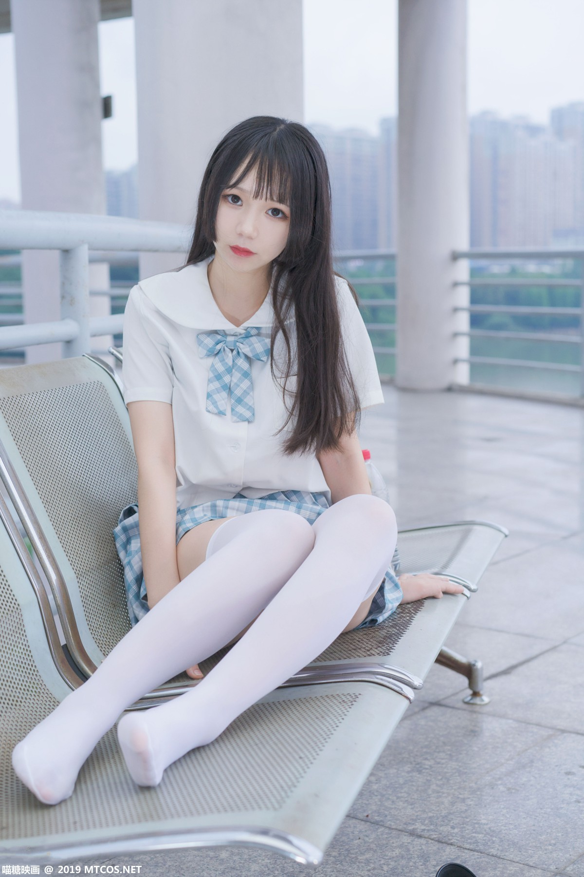 图片[37]-[喵糖映画]VOL.015 半度度度喵 白丝格子裙 – COSPLAY-瞬颜部落