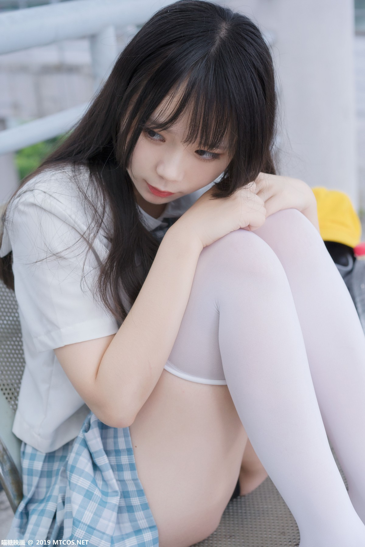 图片[33]-[喵糖映画]VOL.015 半度度度喵 白丝格子裙 – COSPLAY-瞬颜部落