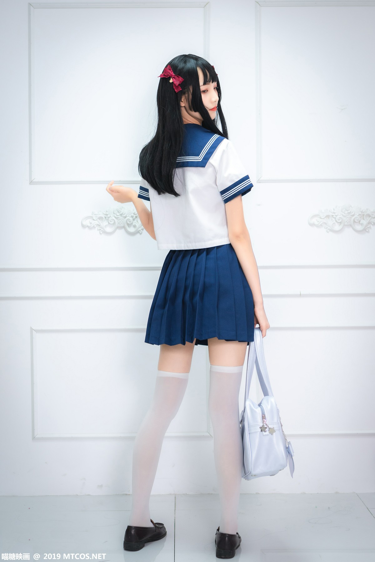 图片[4]-[喵糖映画]VOL.012 蓝白水手服 – COSPLAY-瞬颜部落