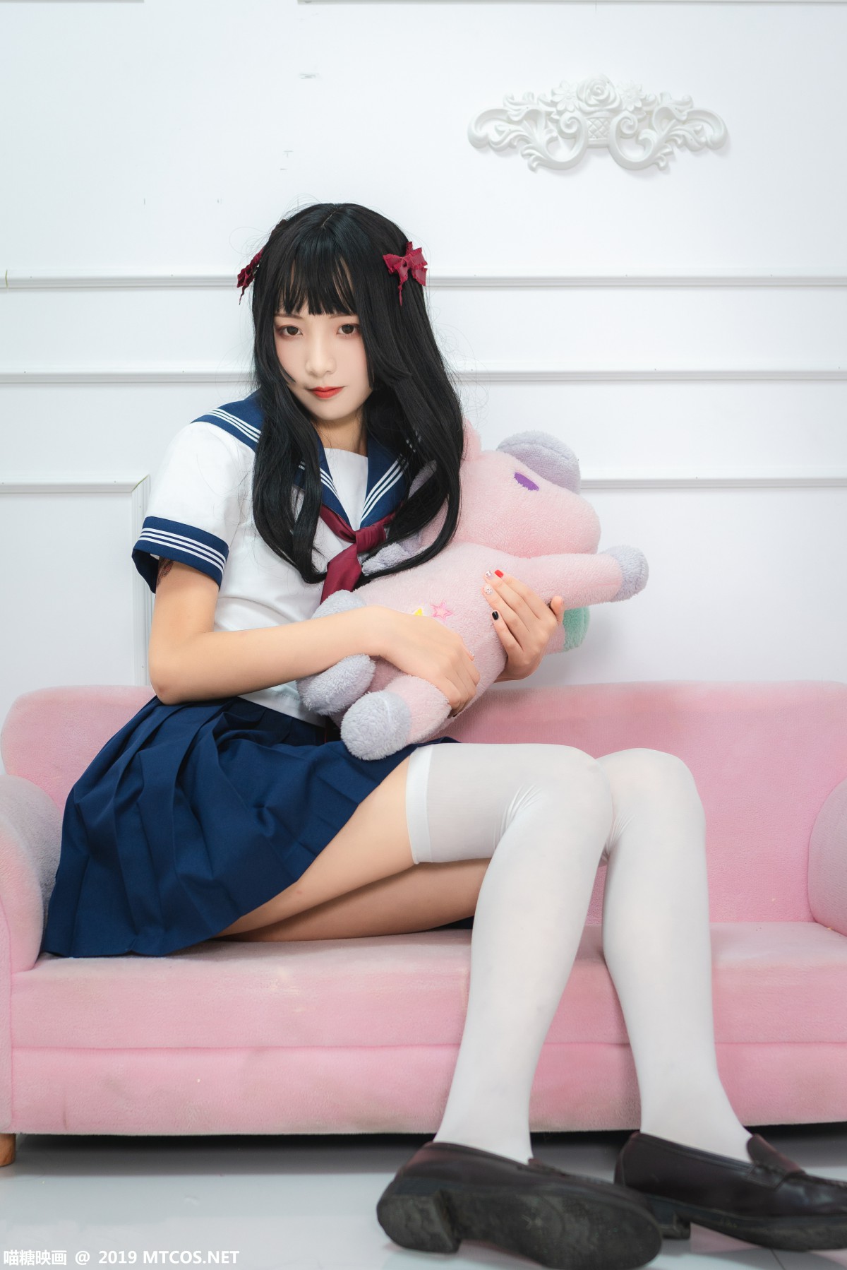 [喵糖映画]VOL.012 蓝白水手服 – COSPLAY-瞬颜部落