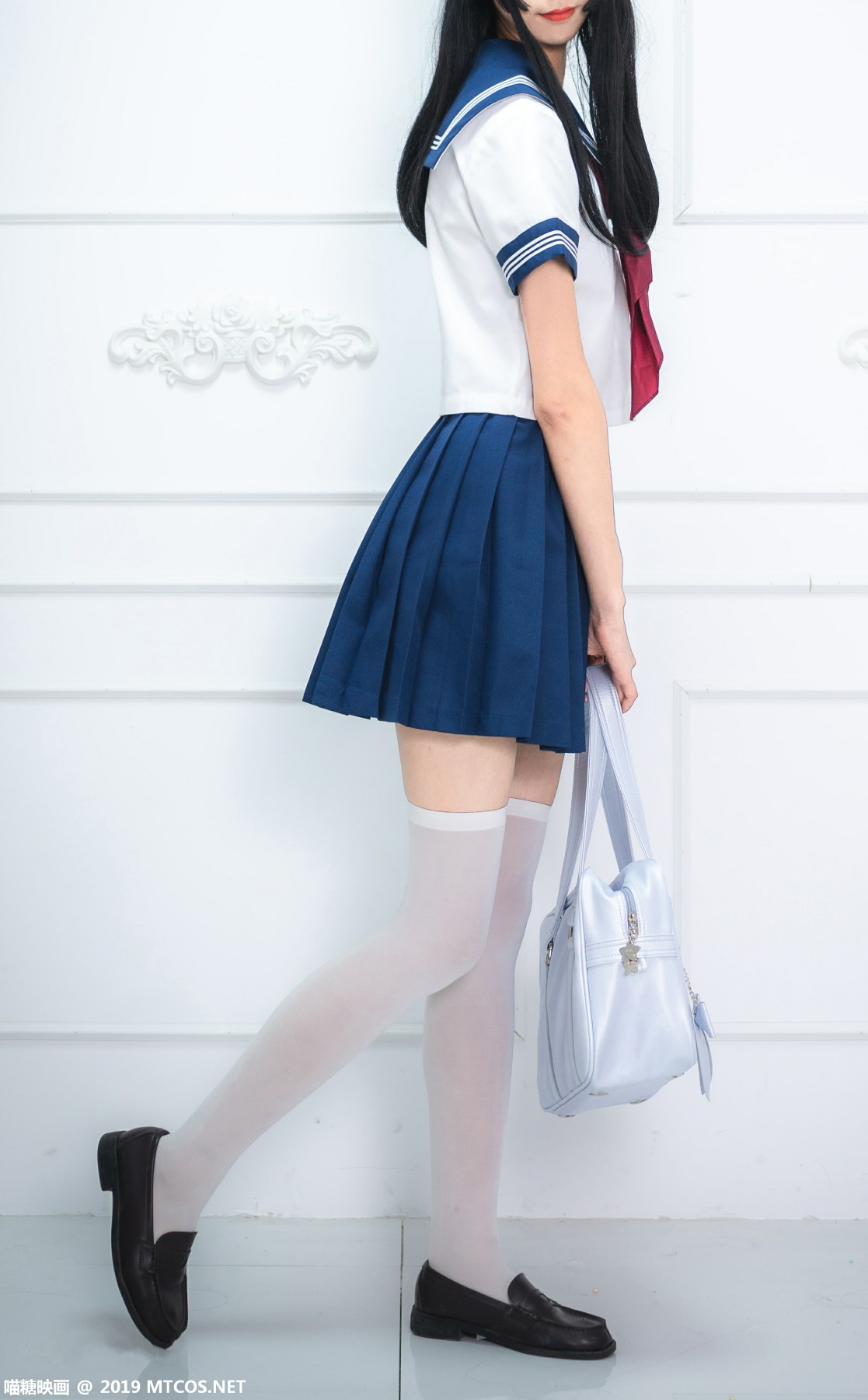 图片[5]-[喵糖映画]VOL.012 蓝白水手服 – COSPLAY-瞬颜部落