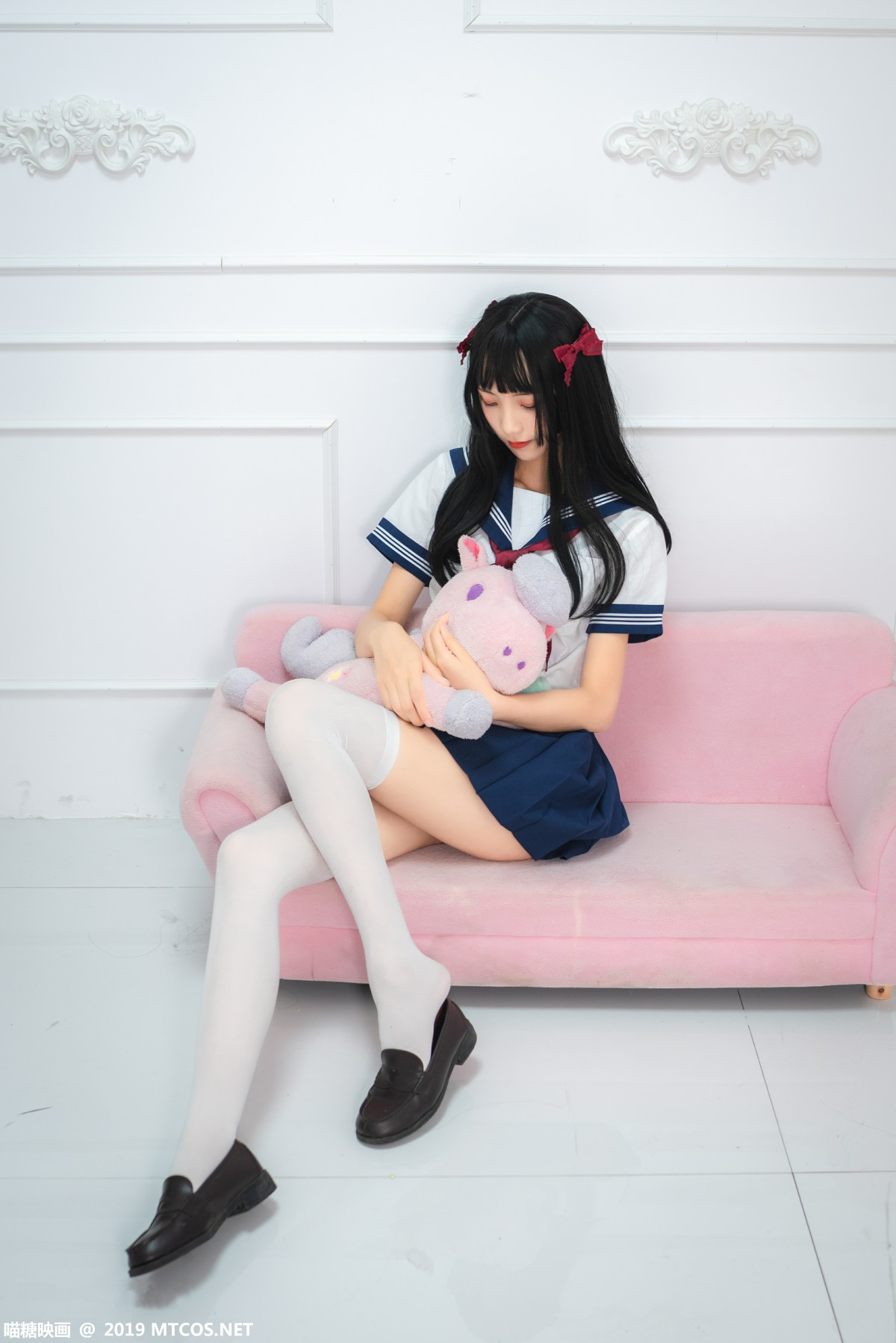 图片[12]-[喵糖映画]VOL.012 蓝白水手服 – COSPLAY-瞬颜部落