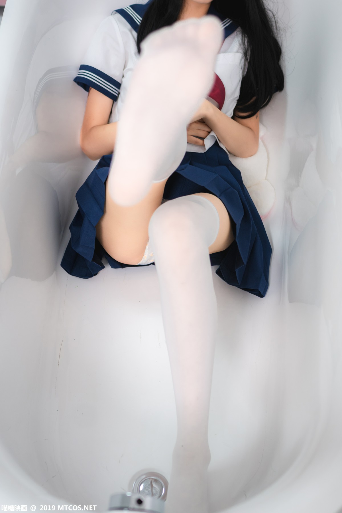 图片[15]-[喵糖映画]VOL.012 蓝白水手服 – COSPLAY-瞬颜部落