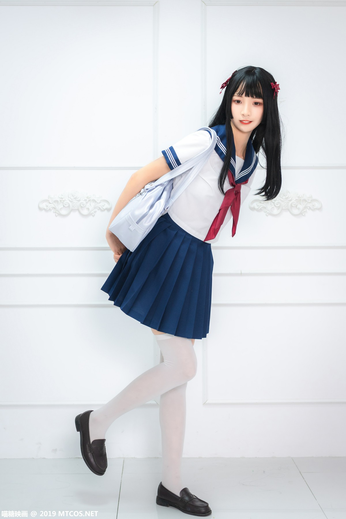 图片[17]-[喵糖映画]VOL.012 蓝白水手服 – COSPLAY-瞬颜部落