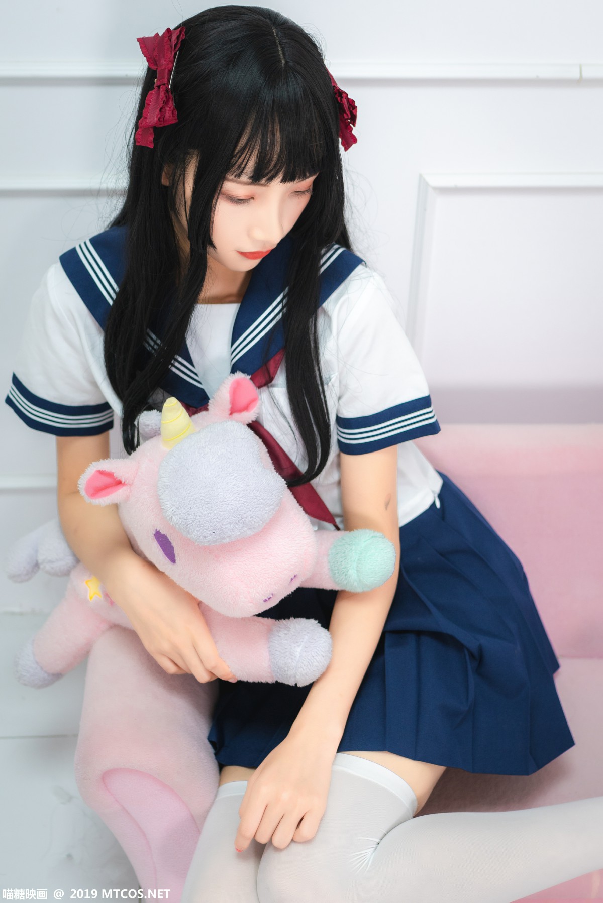 图片[27]-[喵糖映画]VOL.012 蓝白水手服 – COSPLAY-瞬颜部落