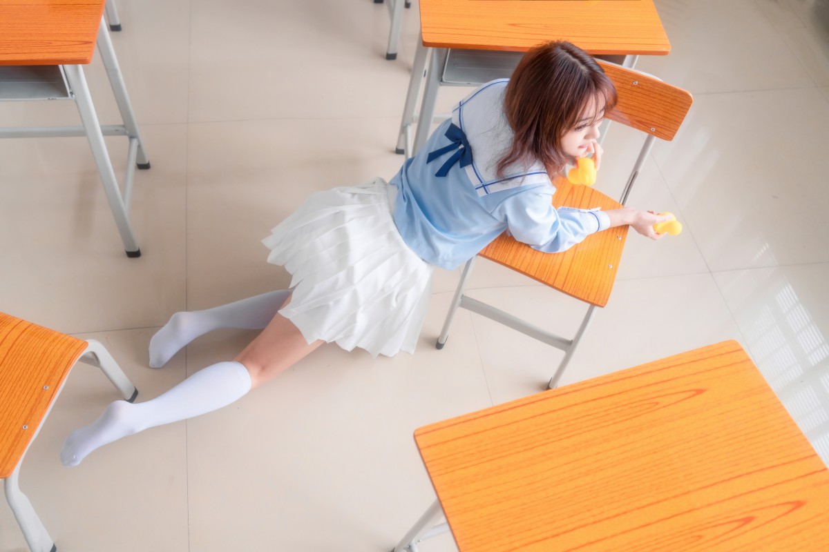 图片[8]-[喵糖映画]VOL.009 小黄鸭与白丝 – COSPLAY-瞬颜部落