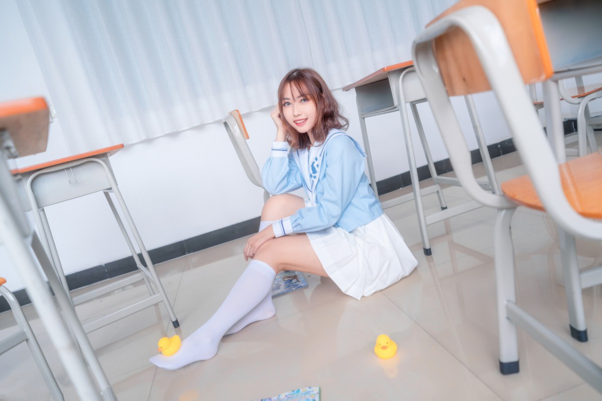 图片[14]-[喵糖映画]VOL.009 小黄鸭与白丝 – COSPLAY-瞬颜部落