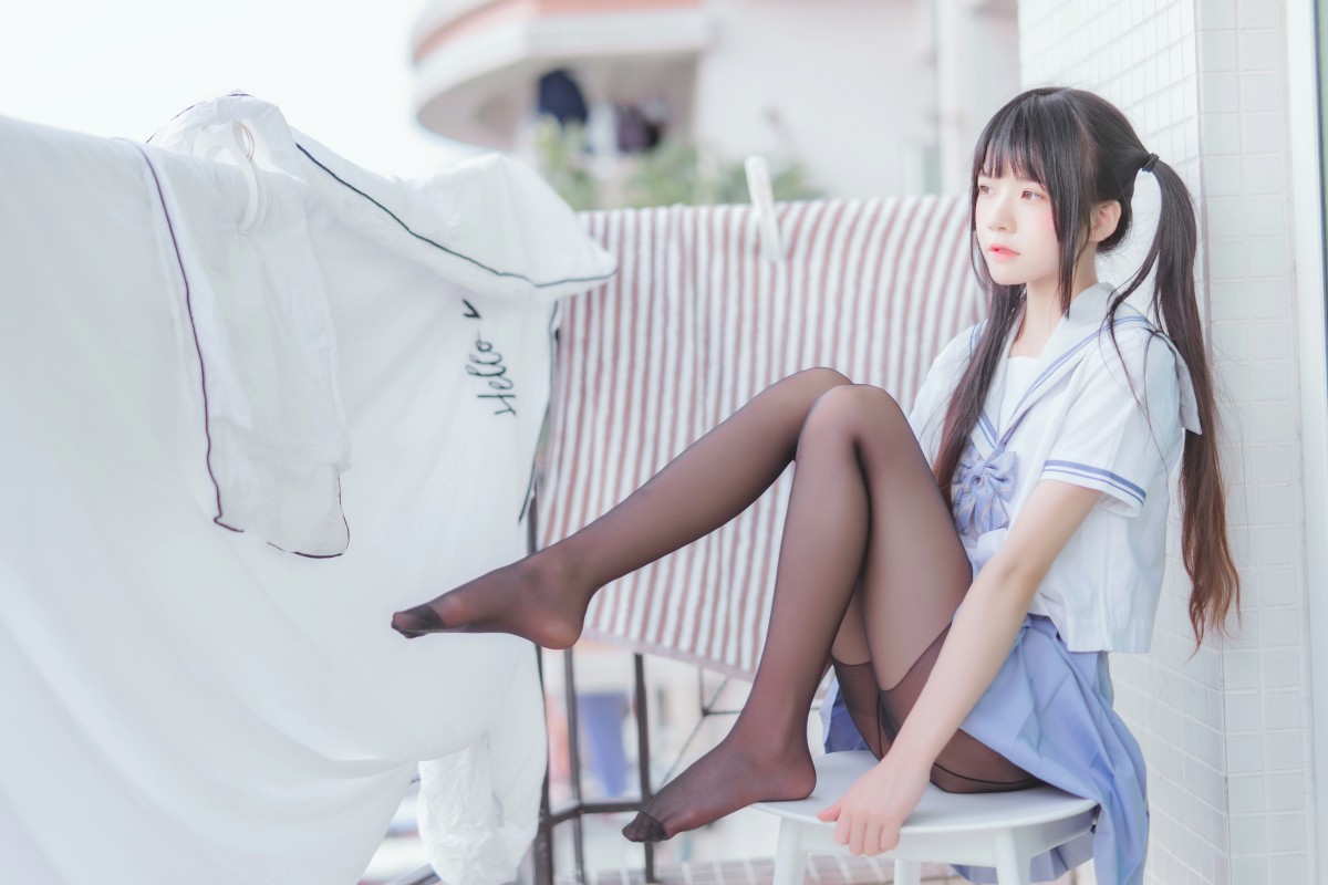 图片[3]-[Cosplay]桜桃喵 – 校服黑丝 – COSPLAY-瞬颜部落