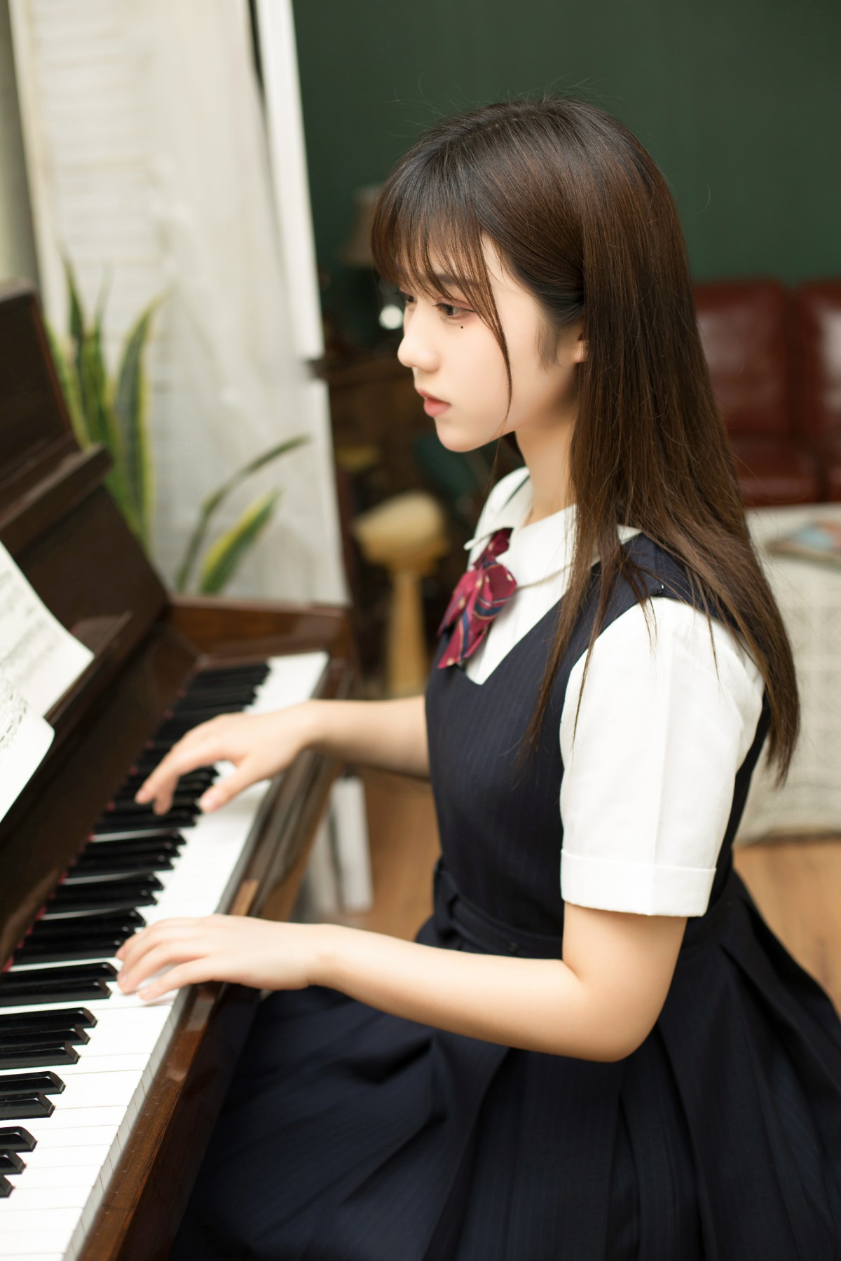 图片[2]-[喵糖映画]VOL.004 镜酱 文静学妹 – COSPLAY-瞬颜部落