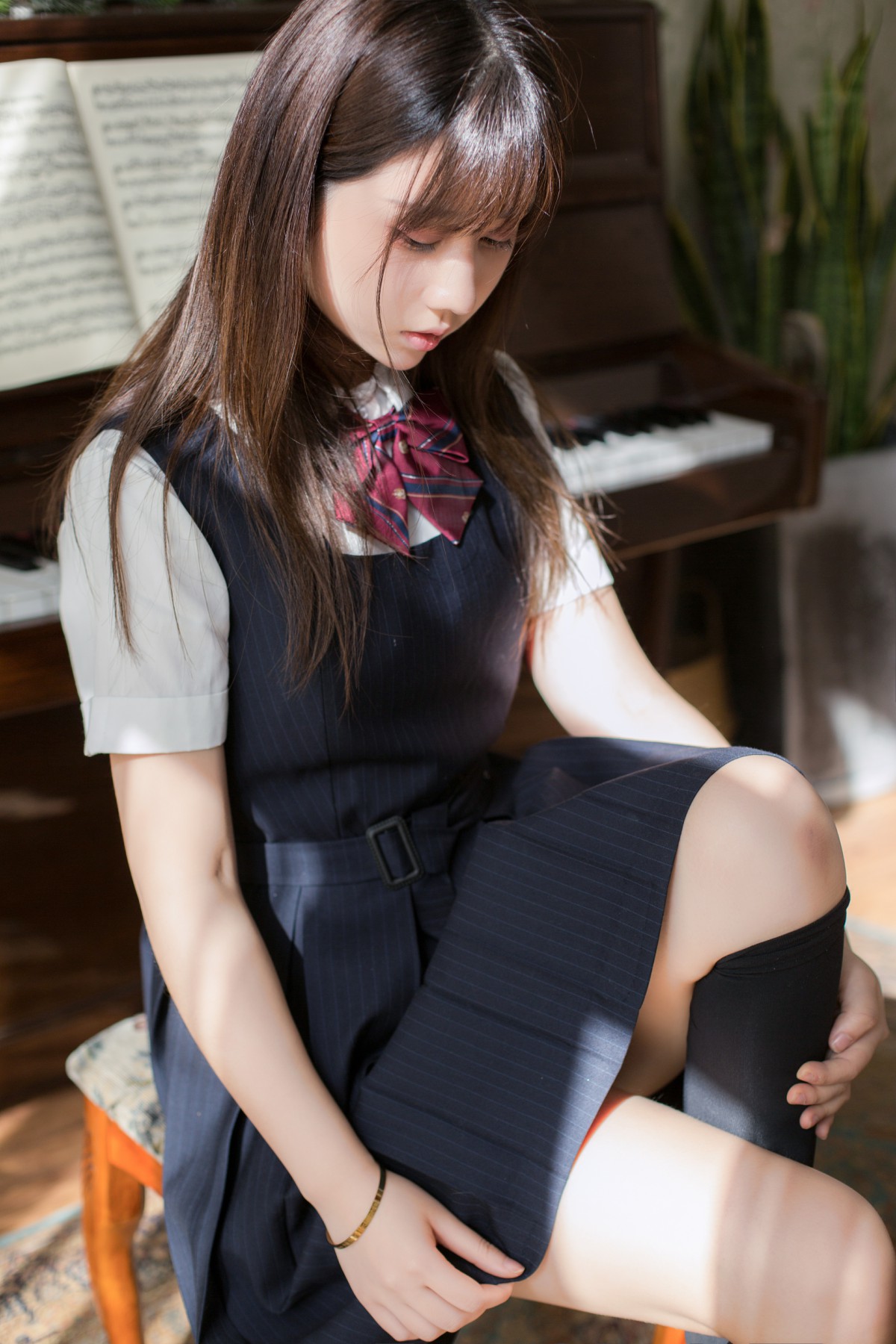 图片[35]-[喵糖映画]VOL.004 镜酱 文静学妹 – COSPLAY-瞬颜部落