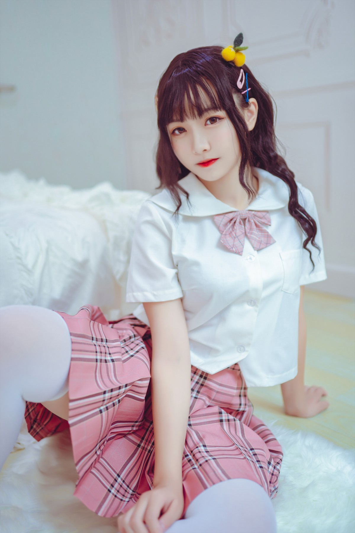 图片[23]-喵糖映画 VOL.001 过膝白丝 – COSPLAY-瞬颜部落