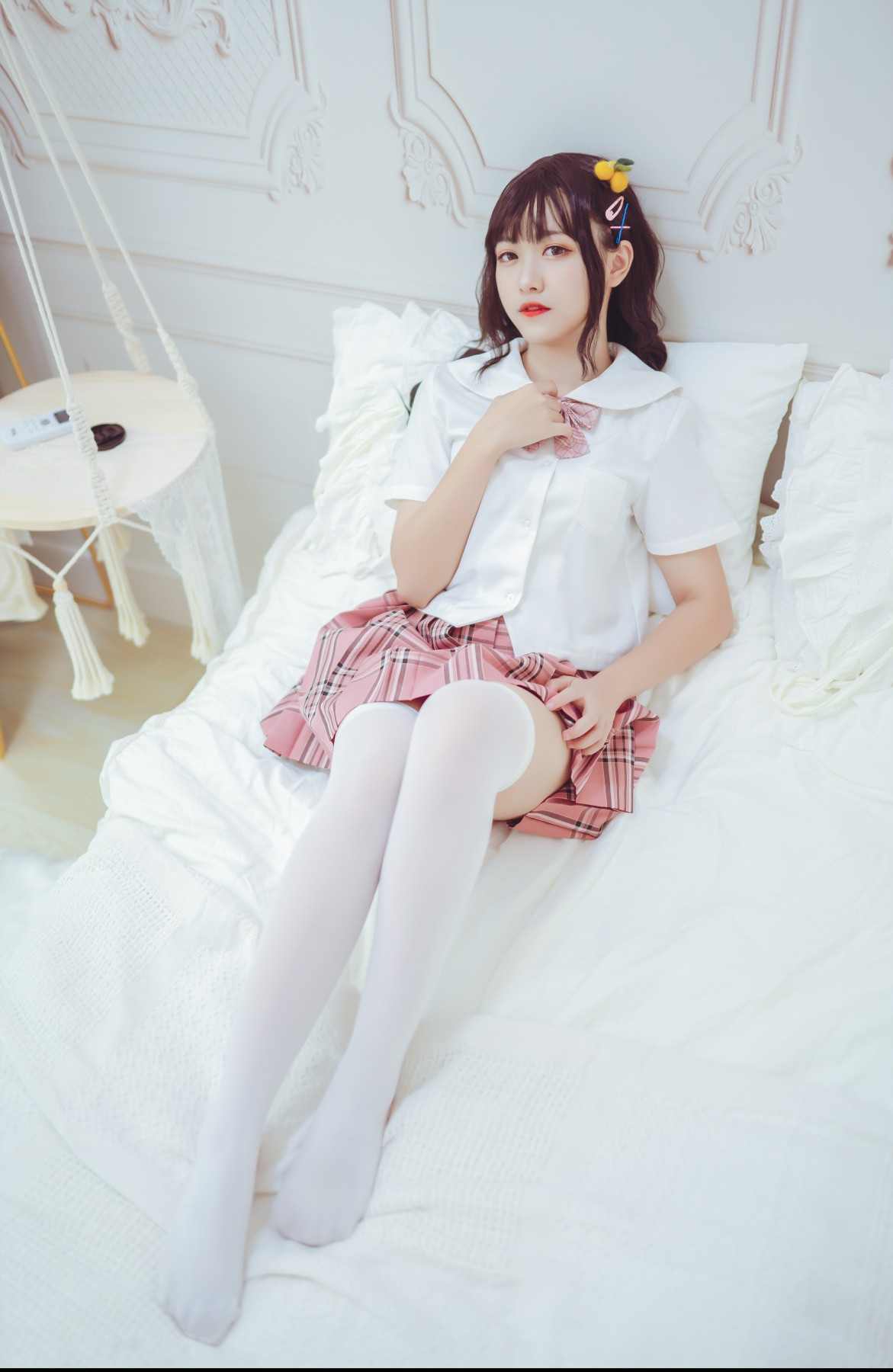 图片[26]-喵糖映画 VOL.001 过膝白丝 – COSPLAY-瞬颜部落