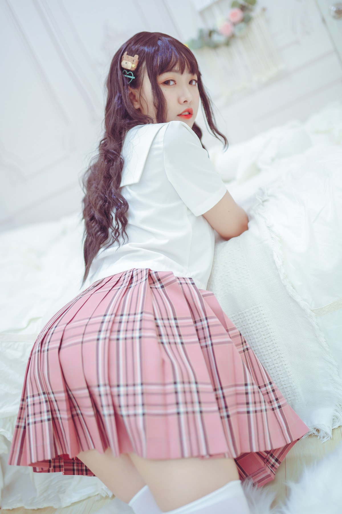 图片[40]-喵糖映画 VOL.001 过膝白丝 – COSPLAY-瞬颜部落