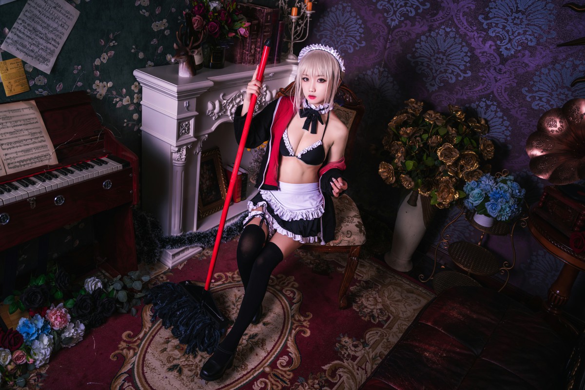 [Cosplay]鬼畜瑶在不在 – 黑呆女仆 – COSPLAY-瞬颜部落