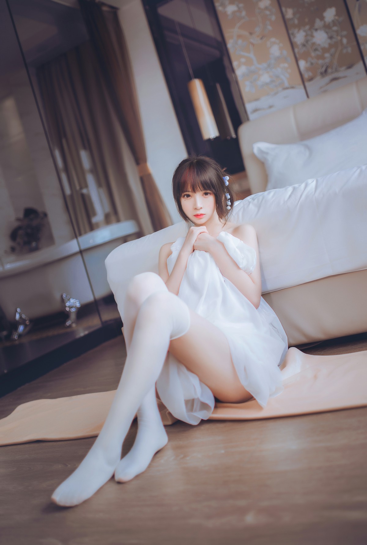 图片[19]-[Cosplay]疯猫ss – 睡衣与浴室的水手服 – COSPLAY-瞬颜部落
