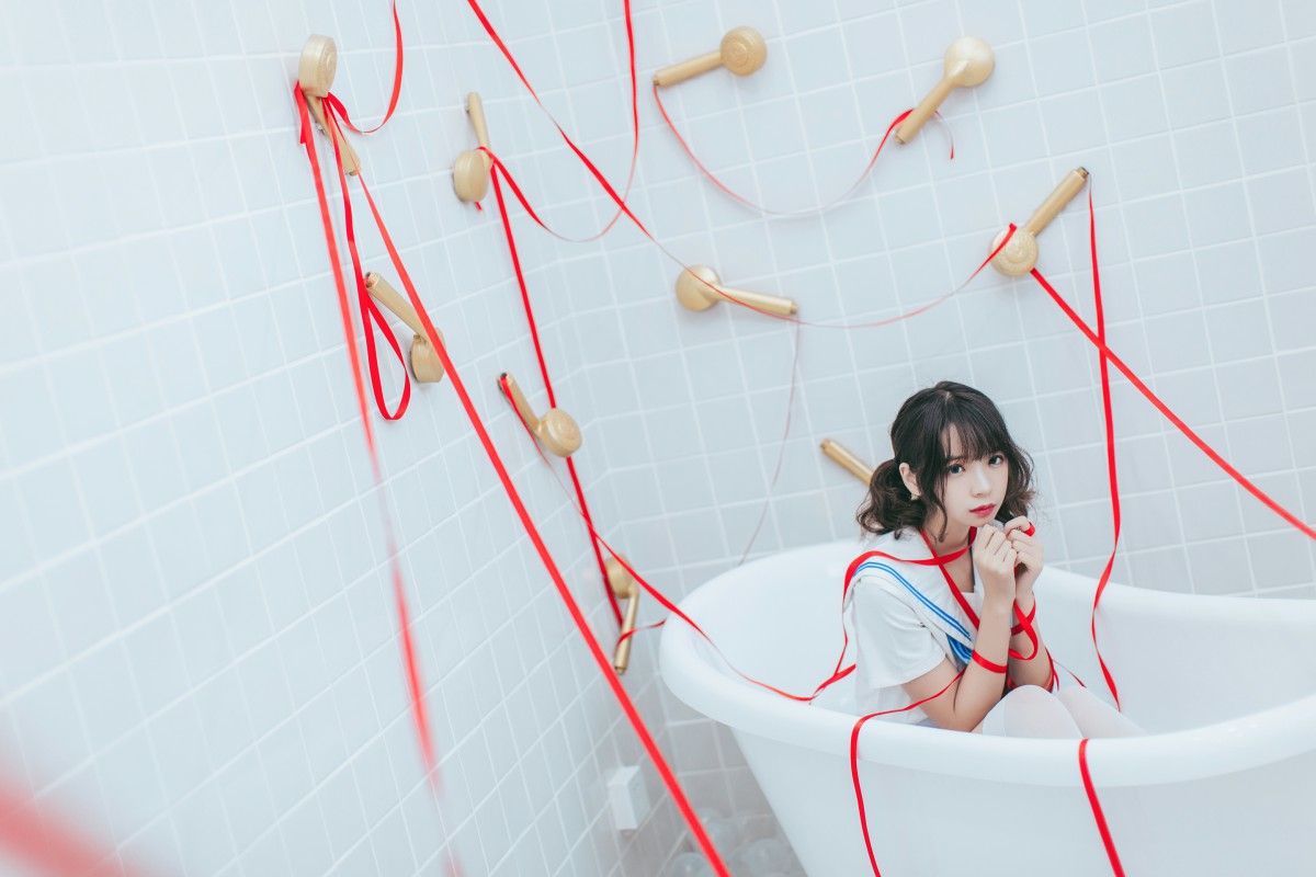 图片[27]-[Cosplay]疯猫ss – 睡衣与浴室的水手服 – COSPLAY-瞬颜部落