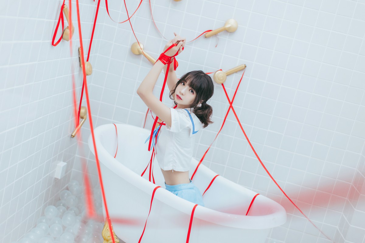 图片[29]-[Cosplay]疯猫ss – 睡衣与浴室的水手服 – COSPLAY-瞬颜部落