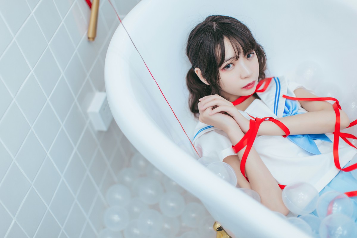 图片[36]-[Cosplay]疯猫ss – 睡衣与浴室的水手服 – COSPLAY-瞬颜部落