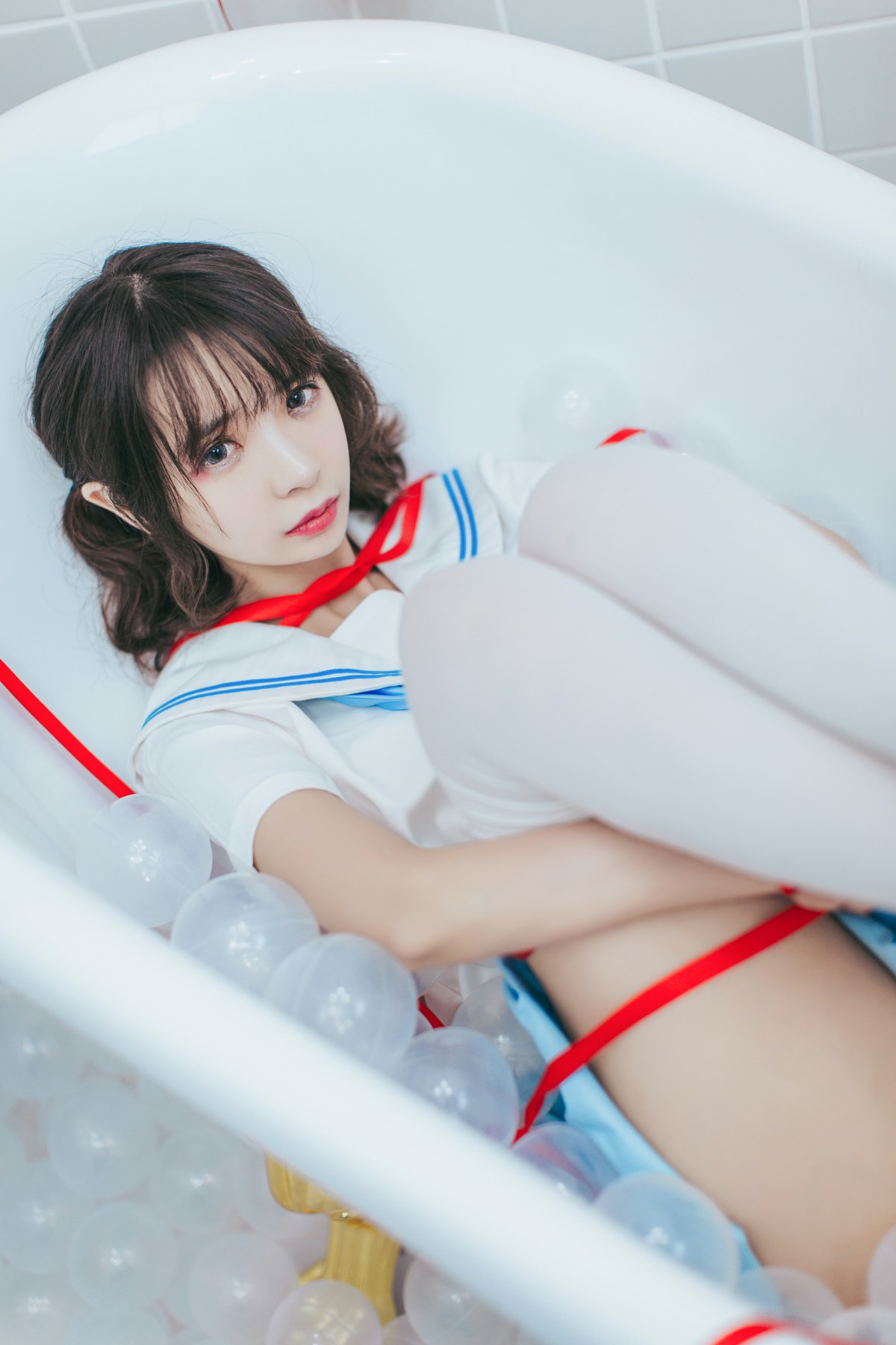 图片[35]-[Cosplay]疯猫ss – 睡衣与浴室的水手服 – COSPLAY-瞬颜部落