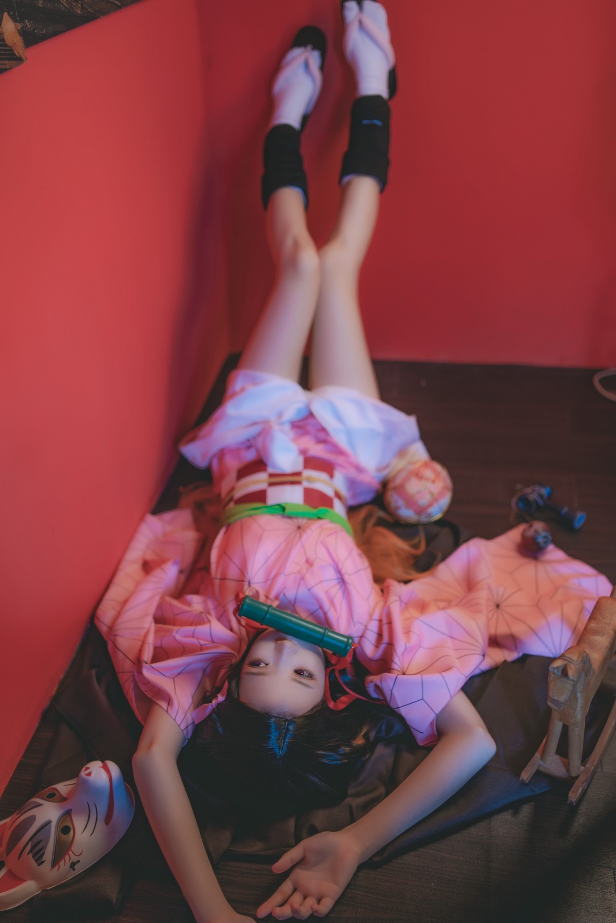 图片[3]-[Cosplay]桜桃喵 – 灶门祢豆子 – COSPLAY-瞬颜部落