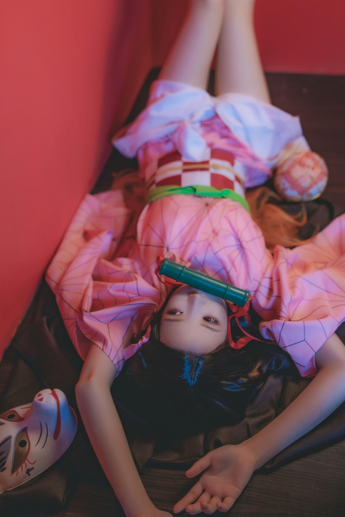 图片[4]-[Cosplay]桜桃喵 – 灶门祢豆子 – COSPLAY-瞬颜部落