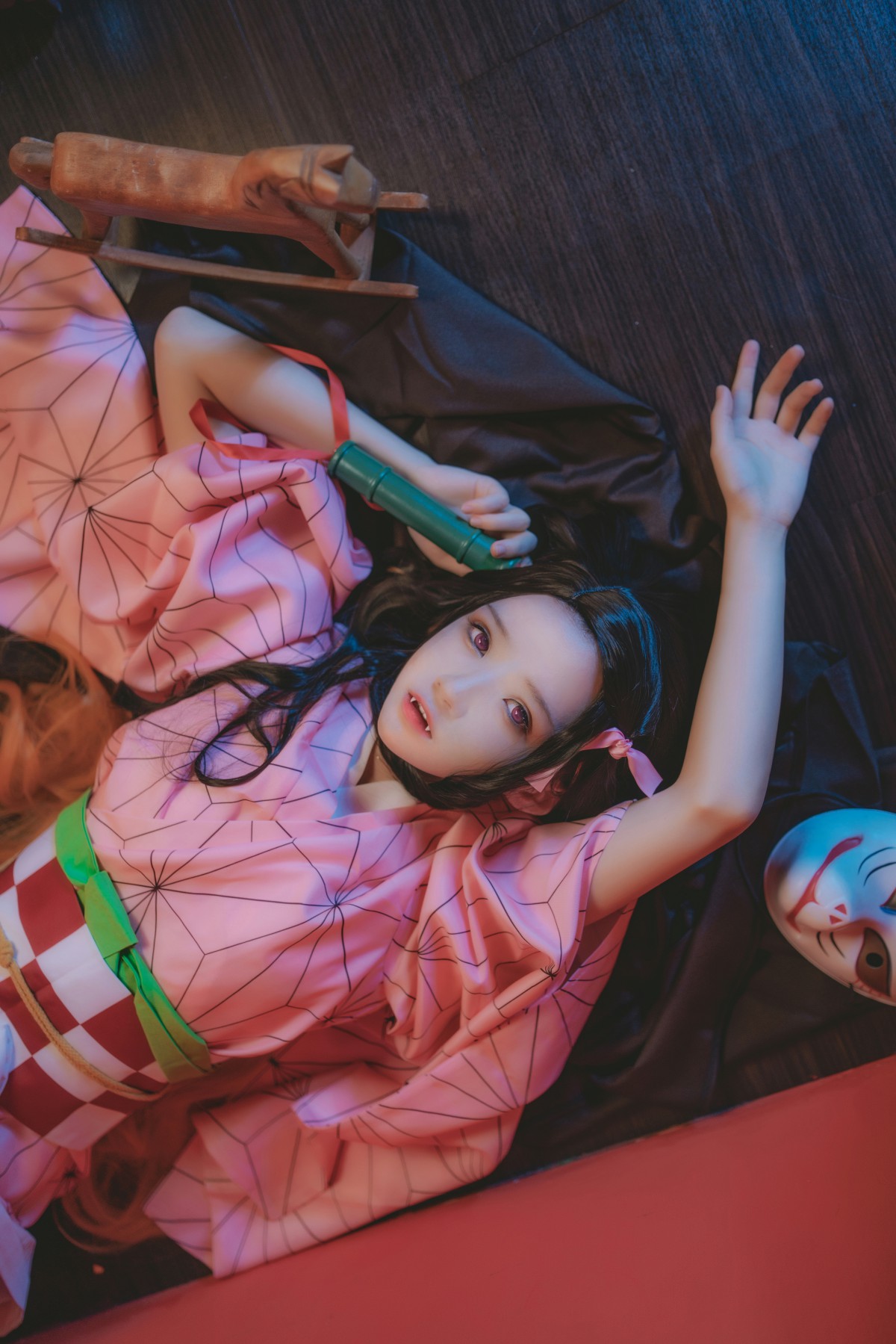 图片[5]-[Cosplay]桜桃喵 – 灶门祢豆子 – COSPLAY-瞬颜部落