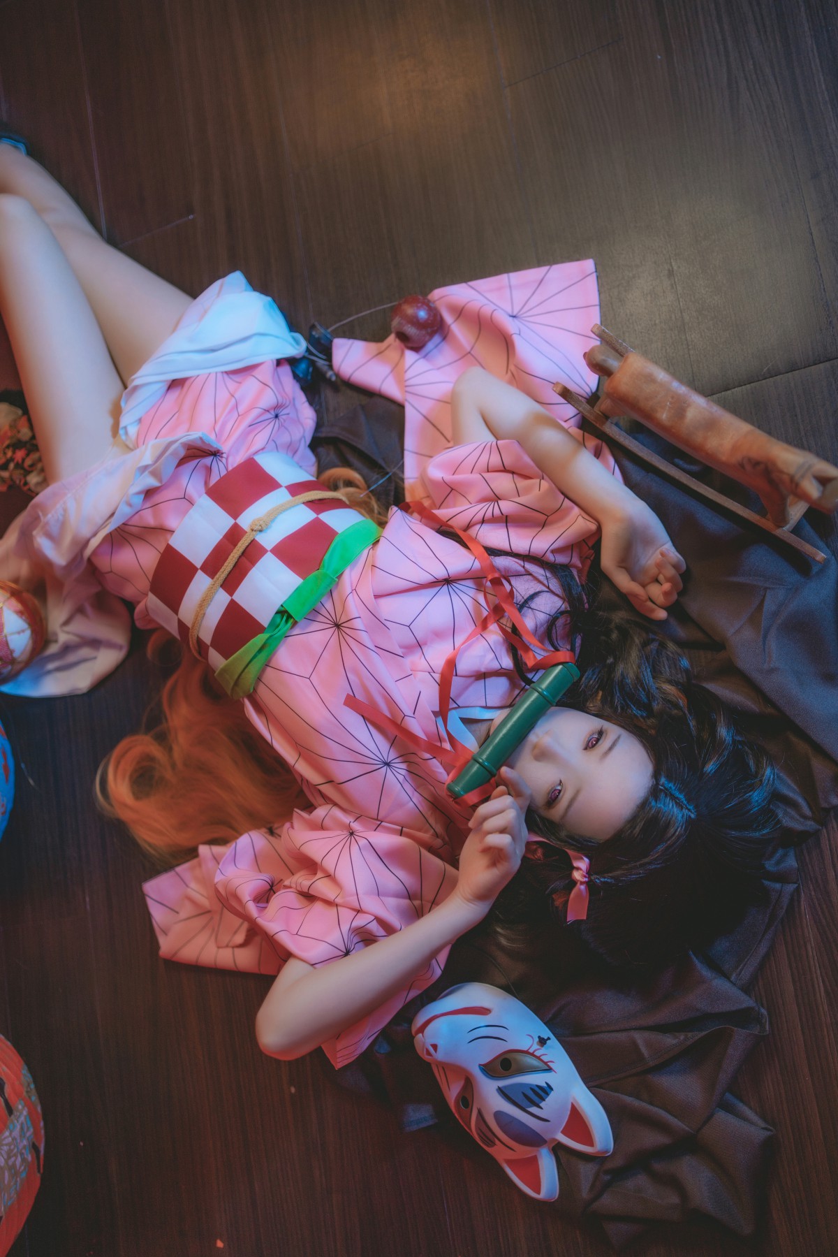 图片[7]-[Cosplay]桜桃喵 – 灶门祢豆子 – COSPLAY-瞬颜部落
