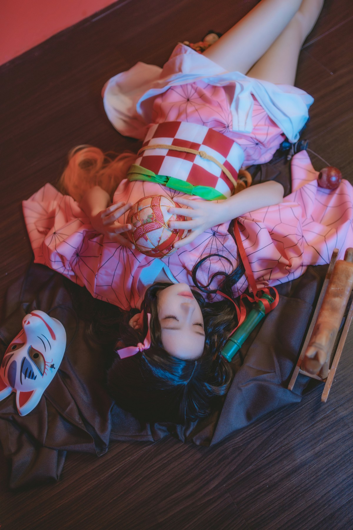 图片[6]-[Cosplay]桜桃喵 – 灶门祢豆子 – COSPLAY-瞬颜部落